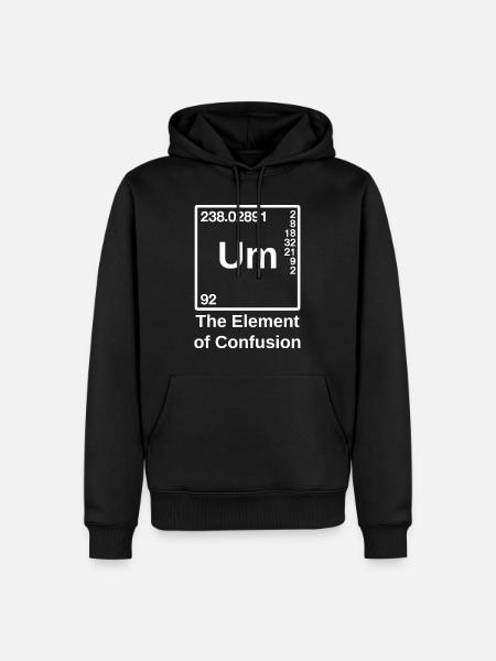 Um - Element of Confusion - Sweat à capuche Premium bio Homme - noir