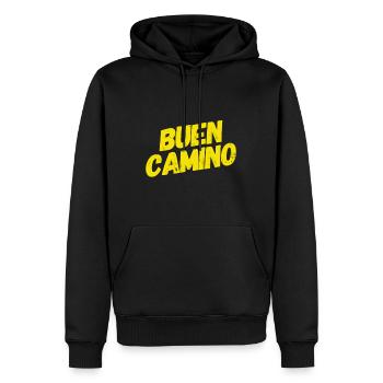 Buen Camino - Männer Premium Bio Hoodie - Schwarz - Vorne - Nico (187cm)