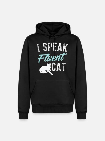 Funny cat - Men’s Premium Organic Hoodie - black