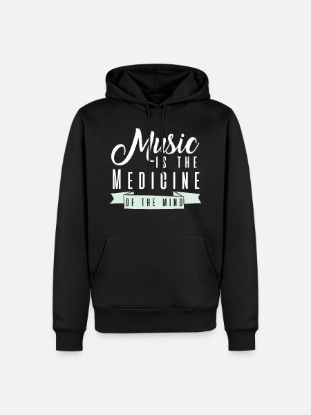 Gute Musik - Men’s Premium Organic Hoodie - black