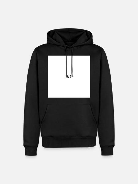 espace - Sweat à capuche Premium bio Homme - noir