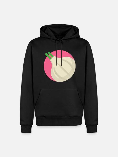 Garlic spice vegetables Healthy - Men’s Premium Organic Hoodie - black