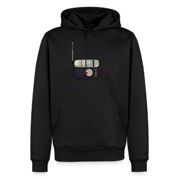 Punk is Vintage - Sweat à capuche Premium bio Homme - noir - Devant - Nico (187cm)