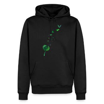 Pusteblume Bat T-Shirt - Men’s Premium Organic Hoodie - black - Front - Nico (187cm)