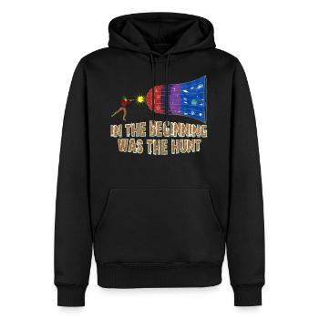Jagd Geschenk für Jäger Galaxie Kosmos Planeten - Männer Premium Bio Hoodie - Schwarz - Vorne - Nico (187cm)