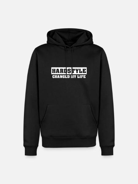 Hardstyle Merchandise | Hardstyle Changed my life - Men’s Premium Organic Hoodie - black