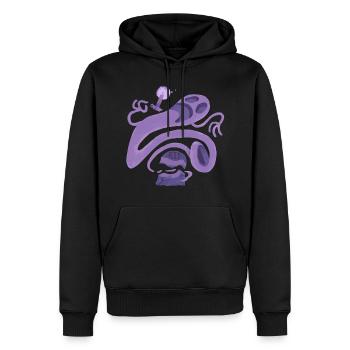 Verrückter Geist flüchtet aus Grab - Männer Premium Bio Hoodie - Schwarz - Vorne - Nico (187cm)