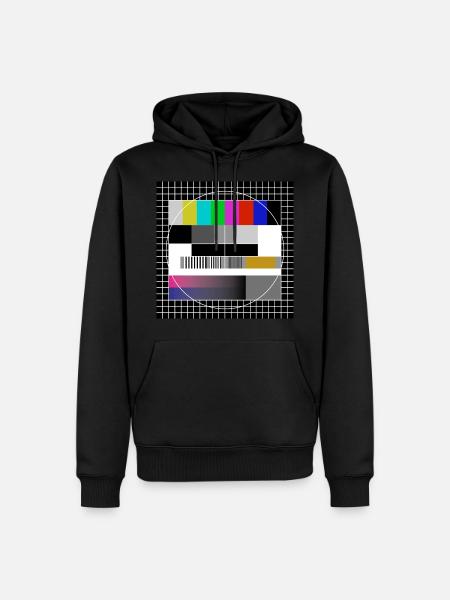 sendepause - Männer Premium Bio Hoodie - Schwarz
