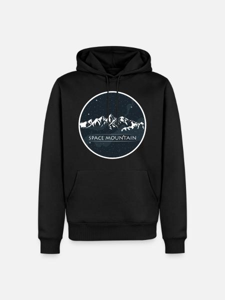 Mountain Space - Men’s Premium Organic Hoodie - black