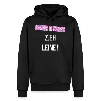 VERGEBEN ZIEH LEINE! BEZIEHUNG VERLIEBT Geschenk - Männer Premium Bio Hoodie - Schwarz - Vorne - Nico (187cm)