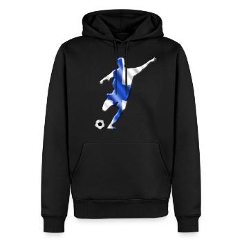 Finland - Men’s Premium Organic Hoodie - black - Front - Nico (187cm)