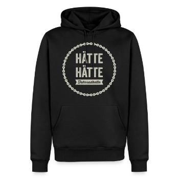 Hätte Hätte Fahrrad kette - Männer Premium Bio Hoodie - Schwarz - Vorne - Nico (187cm)