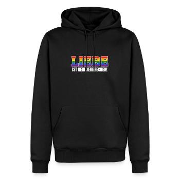 Lgbt Gay Pride Rainbow Flag Gleichberechtigung - Männer Premium Bio Hoodie - Schwarz - Vorne - Nico (187cm)