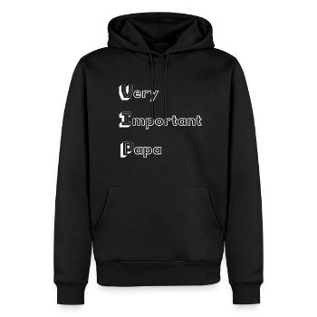 Very Important Papa 2 - Männer Premium Bio Hoodie - Schwarz - Vorne - Nico (187cm)