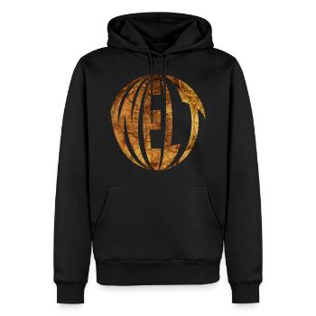 Welt Kugel Weltkugel - Männer Premium Bio Hoodie - Schwarz - Vorne - Nico (187cm)