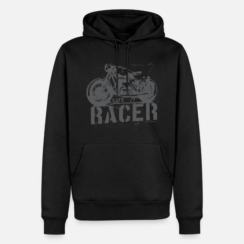 Caffe Racer 02 - Sweat à capuche Premium bio Homme - noir