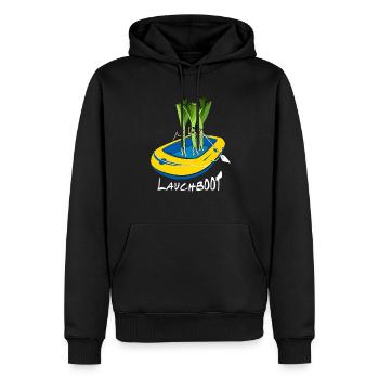 LAUCHBOOT leek body dinghy gift idea - Men’s Premium Organic Hoodie - black - Front - Nico (187cm)