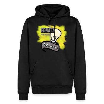 Je suis en état d’éd. Idée, connaissance - Sweat à capuche Premium bio Homme - noir - Devant - Nico (187cm)