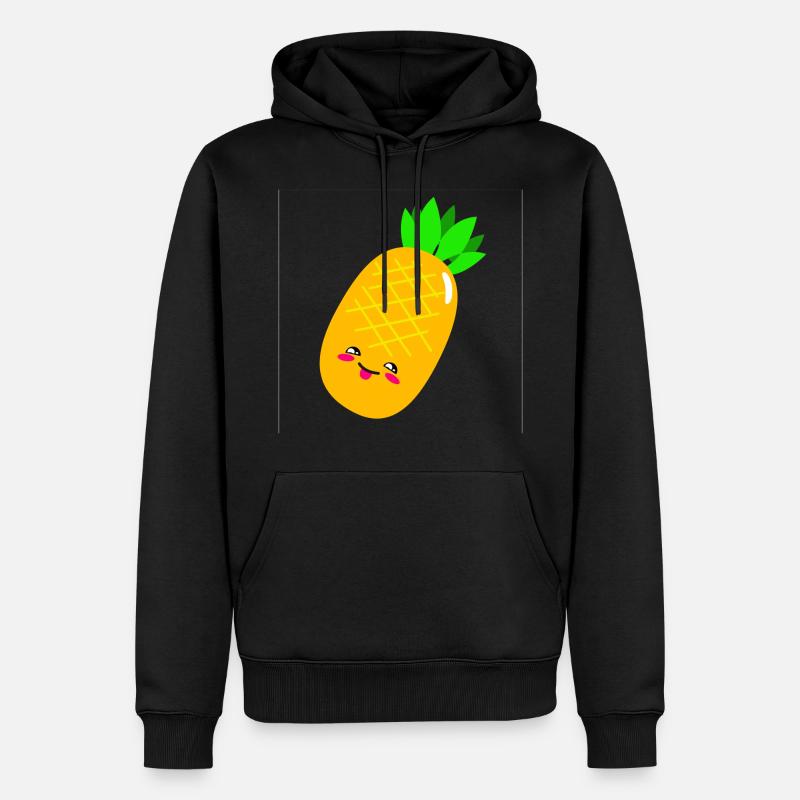 ananas - Sweat à capuche Premium bio Homme - noir