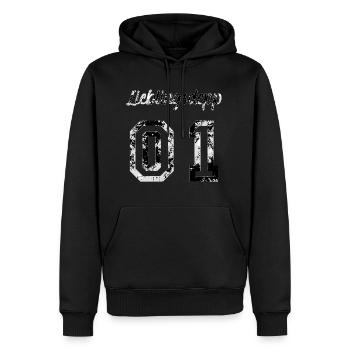 Lieblingsdepp Partnerlook Paare Geschenk Liebe - Männer Premium Bio Hoodie - Schwarz - Vorne - Nico (187cm)