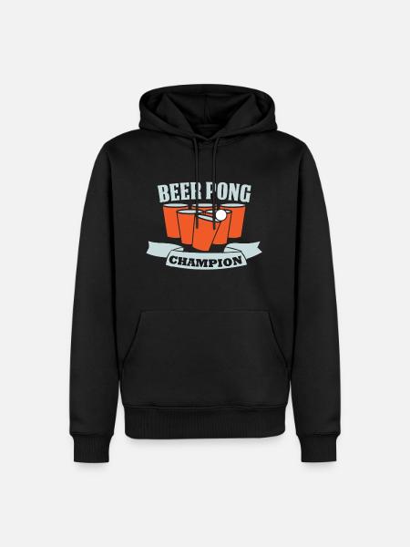 Beerpong - Männer Premium Bio Hoodie - Schwarz