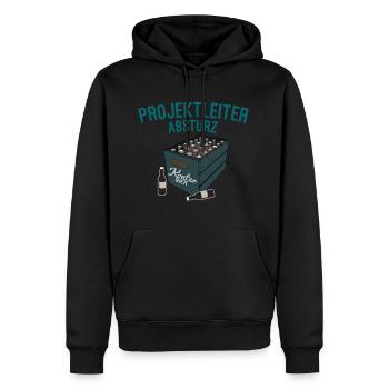 Festival - Männer Premium Bio Hoodie - Schwarz - Vorne - Nico (187cm)