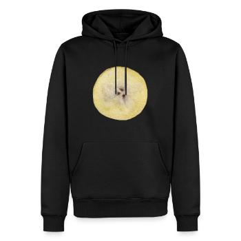 Banane - Sweat à capuche Premium bio Homme - noir - Devant - Nico (187cm)