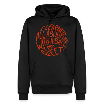 Football is Life World Champion 2018 Sport German - Men’s Premium Organic Hoodie - black - Front - Nico (187cm)