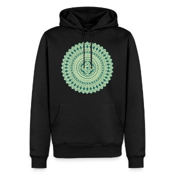 RF326AUK - Männer Premium Bio Hoodie - Schwarz - Vorne - Nico (187cm)