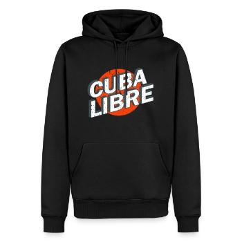 Cuba Libre Retro Poster - Männer Premium Bio Hoodie - Schwarz - Vorne - Nico (187cm)