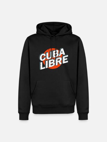 Cuba Libre Retro Poster - Sweat à capuche Premium bio Homme - noir