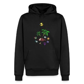 Sommer Laune - Männer Premium Bio Hoodie - Schwarz - Vorne - Nico (187cm)