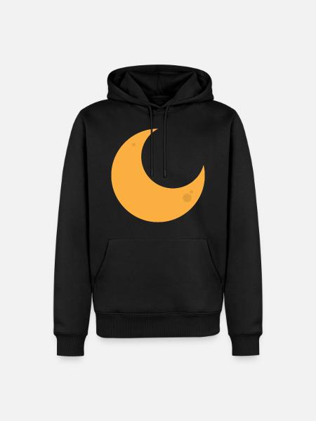 Moon - Men’s Premium Organic Hoodie - black