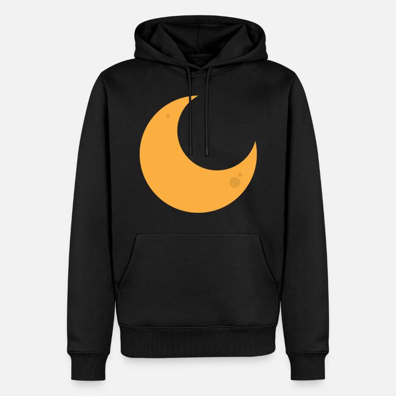 lune - Sweat à capuche Premium bio Homme - noir