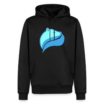 Polar Bear - Sweat à capuche Premium bio Homme - noir - Devant - Nico (187cm)