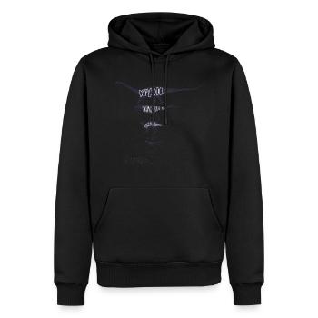 dinosaur - Men’s Premium Organic Hoodie - black - Front - Nico (187cm)