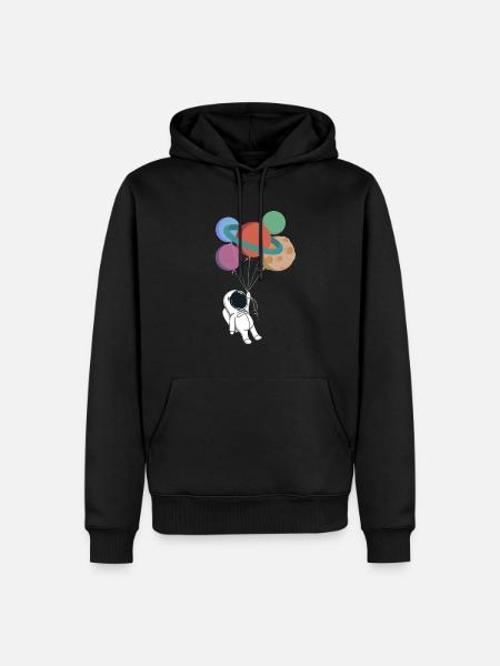 space baloons property - Men’s Premium Organic Hoodie - black
