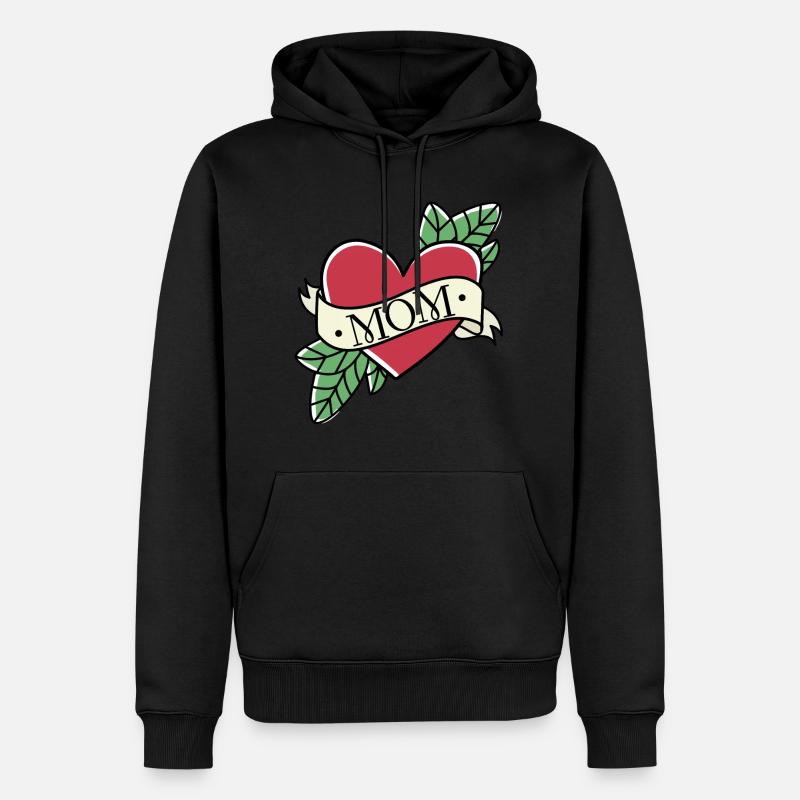 Beste Mama - Männer Premium Bio Hoodie - Schwarz