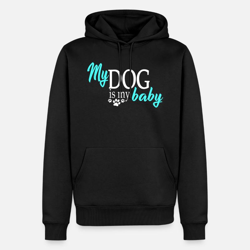 Hund Hunde - Männer Premium Bio Hoodie - Schwarz