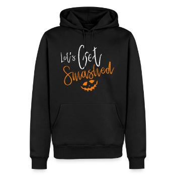 Halloween Kürbis Geschenk Laterne Süßes Saures - Männer Premium Bio Hoodie - Schwarz - Vorne - Nico (187cm)