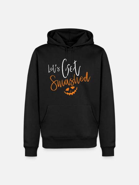 Halloween pumpkin gift Lantern trickle - Men’s Premium Organic Hoodie - black