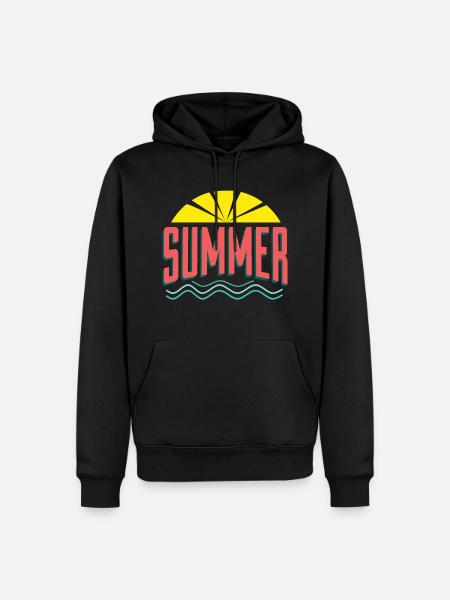 Summer summer - Men’s Premium Organic Hoodie - black