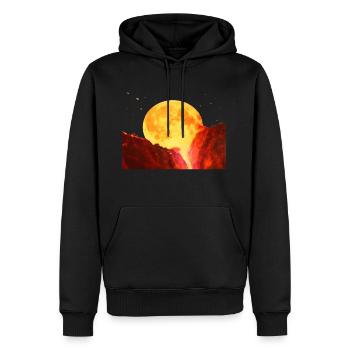Armageddon Weltuntergang´s T-Shirt Design Geschenk - Männer Premium Bio Hoodie - Schwarz - Vorne - Nico (187cm)