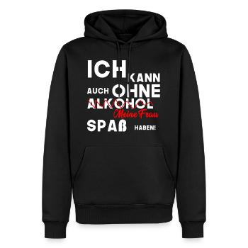 Jungesellenabschied - Männer Premium Bio Hoodie - Schwarz - Vorne - Nico (187cm)