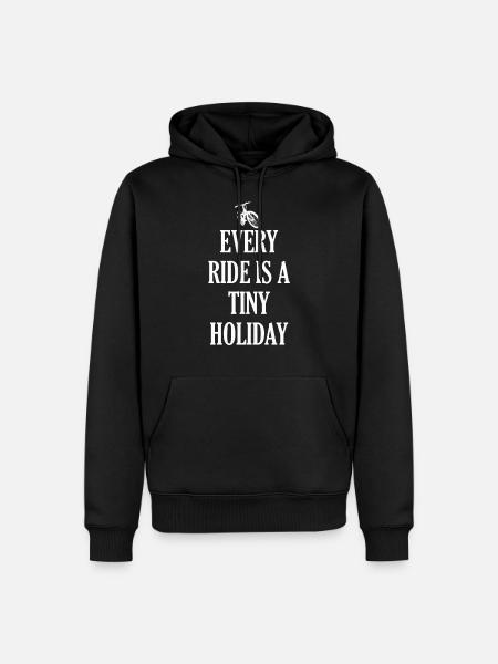 Dire vélo - Sweat à capuche Premium bio Homme - noir