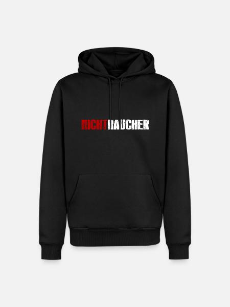 non-smoker - Men’s Premium Organic Hoodie - black
