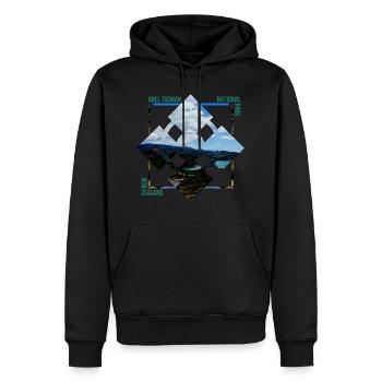 Abel Tasman Neuseeland Traum Strand Geschenkidee - Männer Premium Bio Hoodie - Schwarz - Vorne - Nico (187cm)
