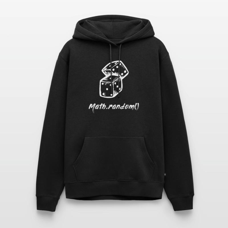 Math.random() #WHITE Männer Premium Bio Hoodie