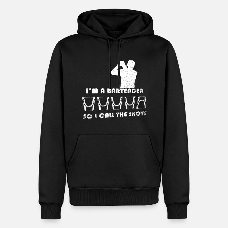 barman barman pharmacien barman - Sweat à capuche Premium bio Homme - noir