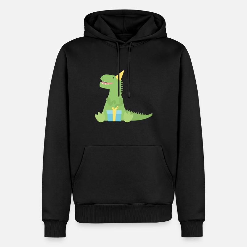 T Rex cadeau d’anniversaire - Sweat à capuche Premium bio Homme - noir